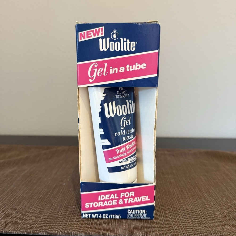 Vintage NOS 1986‎ 4oz Woolite Washing Gel in a Tube Fine Fabric Wash